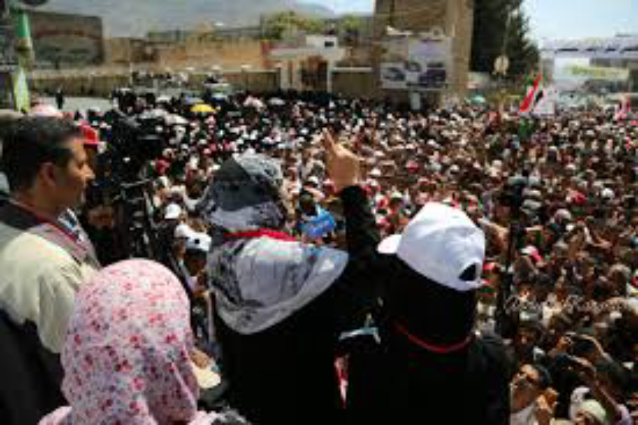 مجلس شباب الثورة بمحافظة إب يحتفل بذكرى فبراير وتوكل كرمان تهتف معلنة عن ثورة لاجتثاث وترحيل الفاسدين